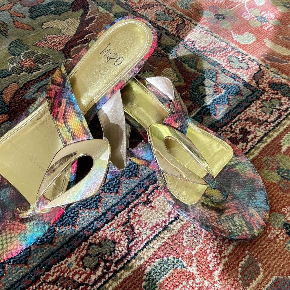 Impo Gussy Multicolor Wedge Sandals women's size 10M - Picture 2 of 5